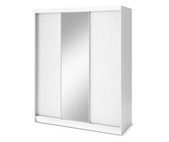 Tolóajtós szekrény, fehér