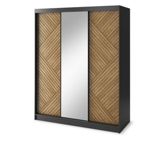 Tolóajtós gardrób, fa színű