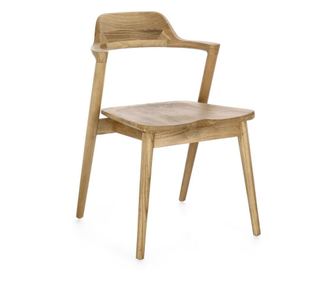 Amery rjavi lesen stol 51x59x77v