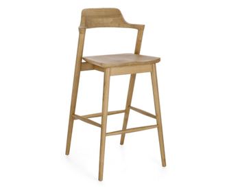 Amery rjavi lesen barski stol 52x58x107v