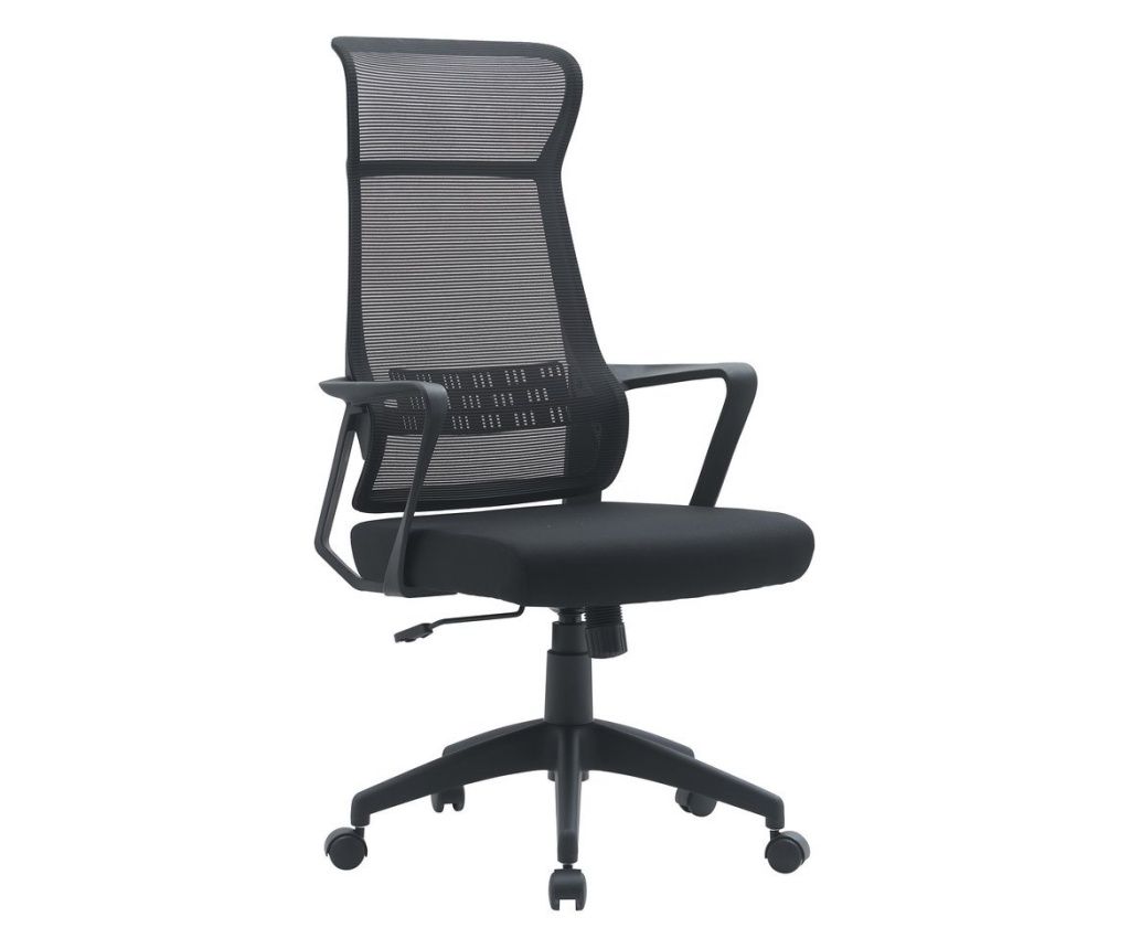 Scaun birou negru Hoboken 59x65x121h