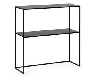 Alrik Černý ocelový konzolový stolek 78x27x78v