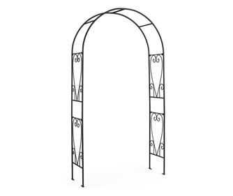 Alisha Crni Čelični Luk za Cvijeće 110x37x210h