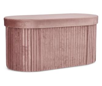 Jocelyn Pink Velvet Bench 76x38x38 cm