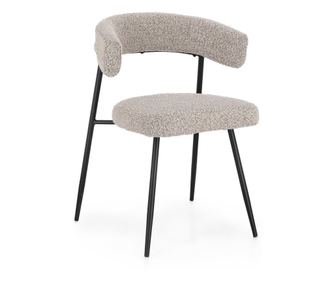 Sada 4 židlí Amaia kouřově černé 59x53x80v