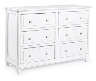 Colette fehér mangófa komód 120x45x85h