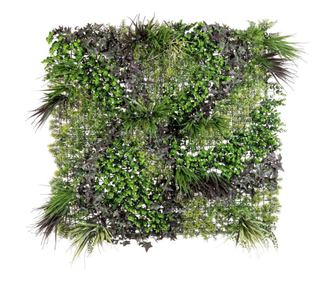 Artificial Plant Panel, Multicolored Polyethylene, 100x100 cm