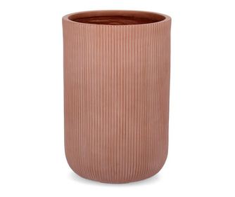 Set od 3 pletene tegle za cvijeće boje cigle Ø24.5x36.5v; Ø30.5x47.5v; Ø37.5x55.5v