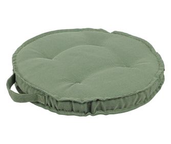 Set od 4 zelena tekstilna jastuka za pod Ø40x4h