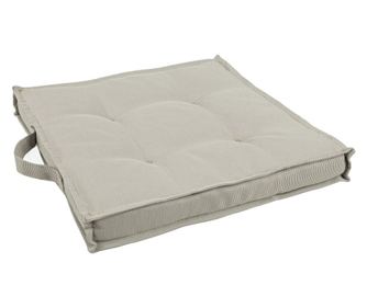 4 darabos bézs textil padlópárna szett 40x40x4 cm