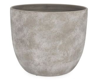 Hector Terakota Sivi Set posuda za cvijeće od 3 komada Ø20x17,5v; Ø30x25v; Ø40x32,5v