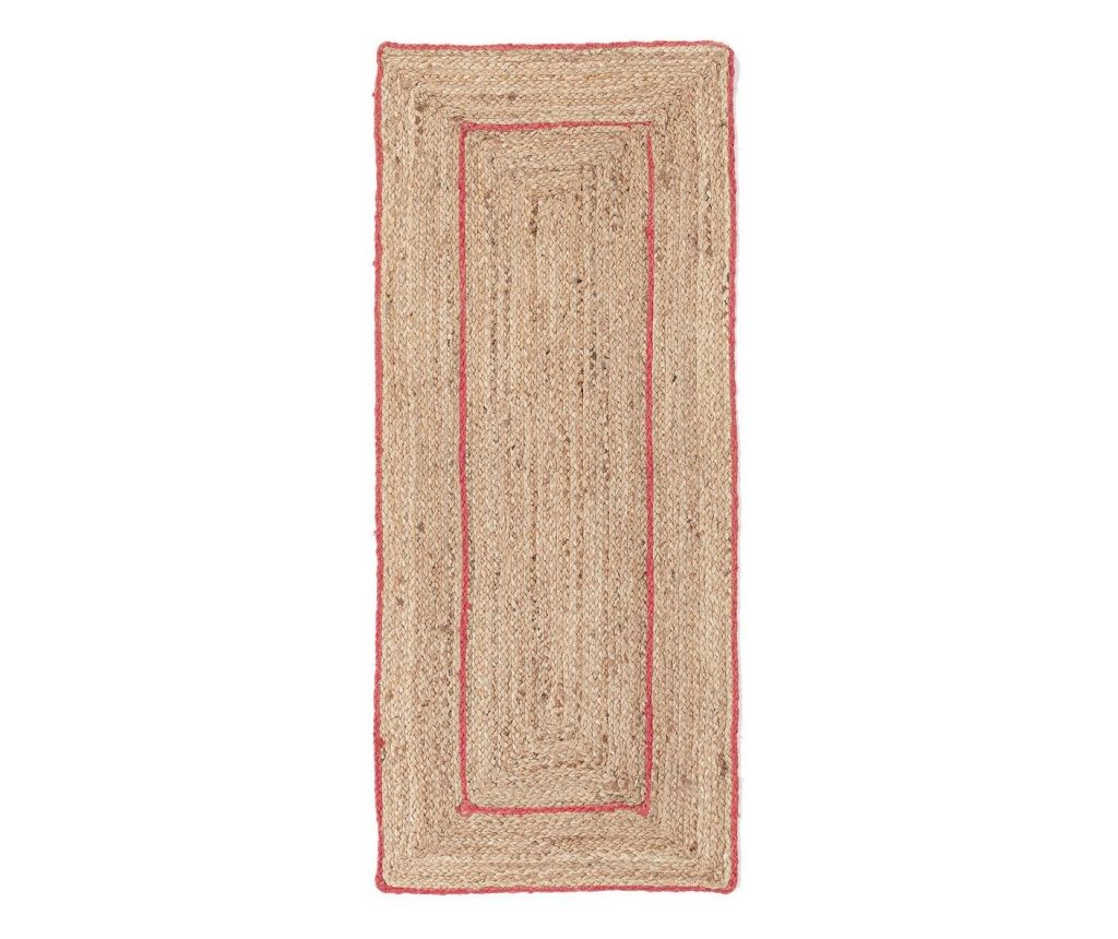 Ankit Natural Orange Jute Rug 60x150 cm