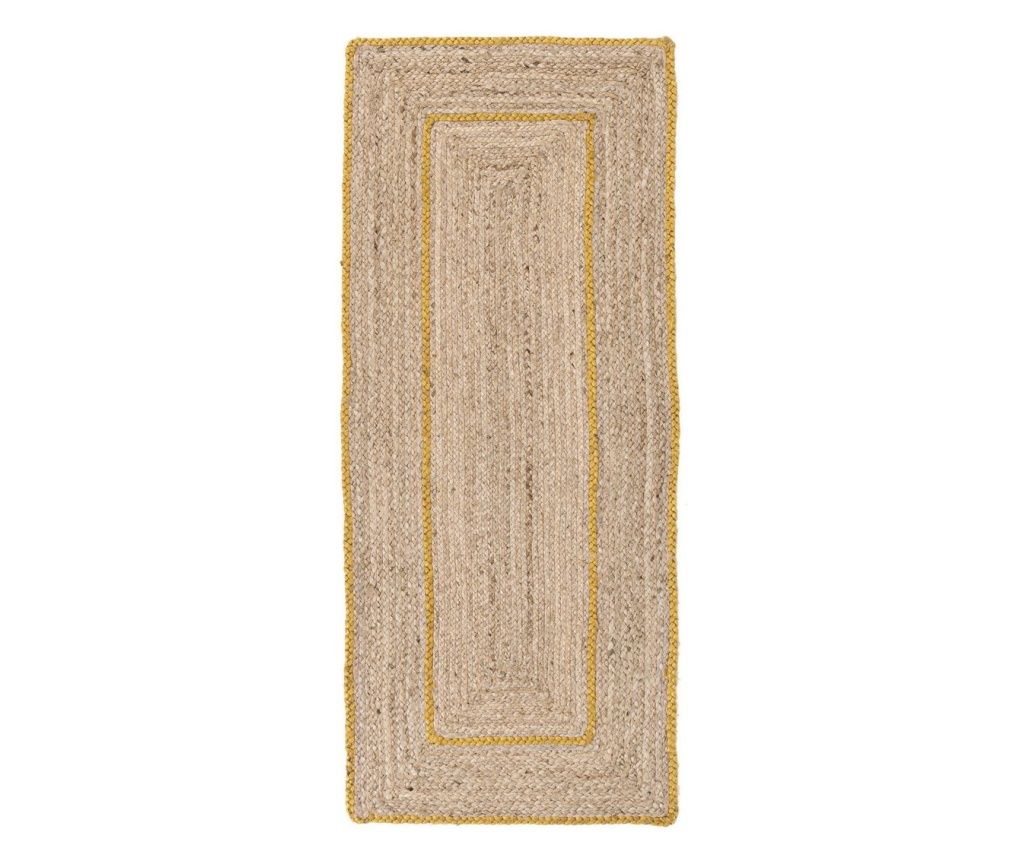 Ankit Natural Yellow Jute Rug 60x150 cm