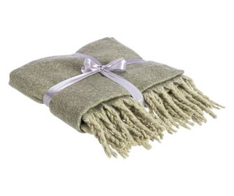 Зелено полиестерно одеяло Wilton 127x152 см