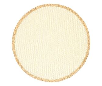 10 darabos elefántcsont színű természetes papírtányér alátét Redlyn Ø38 cm