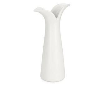 Yoshi fehér kerámia váza Ø6.5x11x19.5h