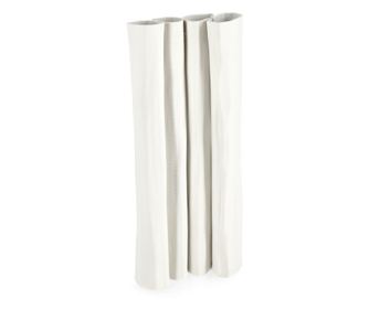 Fehér kerámia váza Reiko 15x8x33h