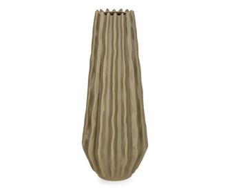 Eldar Taupe Keramička Vaza za Cvijeće Ø12.5x33v