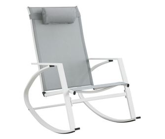 Demid fehér és szürke kerti hintaszék 60,5x107x95h