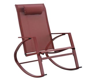 Piros hintaszék 60,5x107x95cm