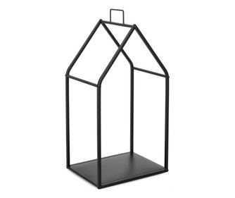 Černý ocelový stojan na dřevo House 38x30.5x75.5v