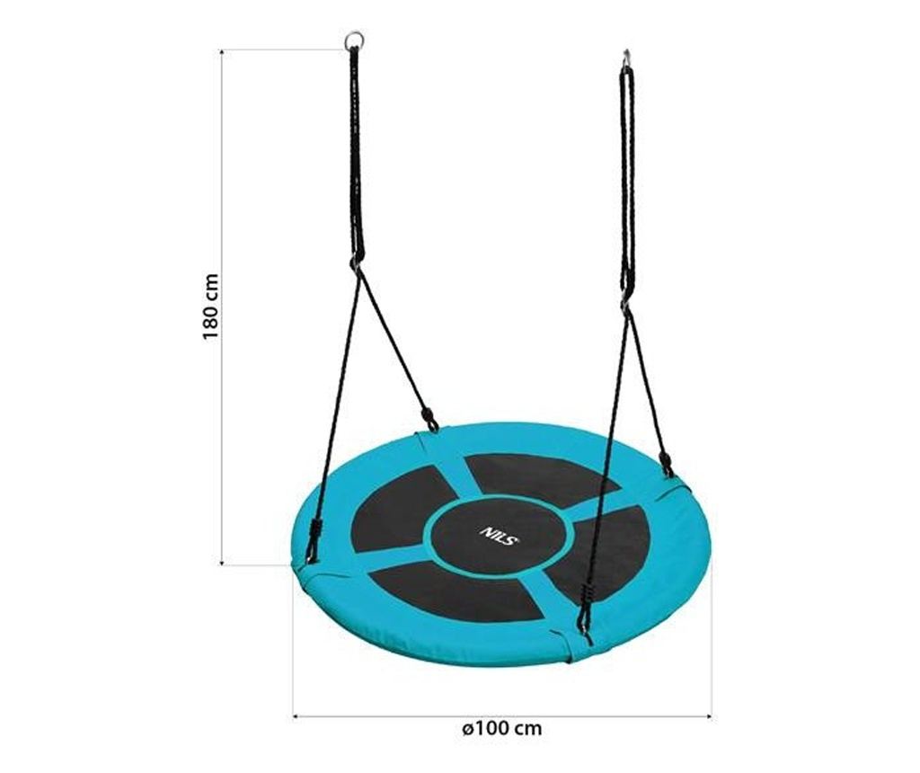 NB5031 BOCIANIE GNIAZDO HUŚTAWKA TURKUS ŚR.100 CM NILS - 8