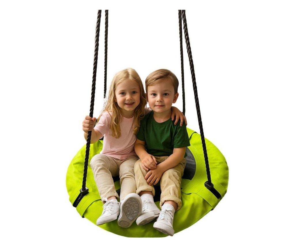 Huśtawka Ogrodowa Bocianie Gniazdo Dla Dzieci Zielona 60cm EDUKAMP - 3