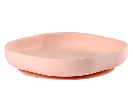 Farfurie silicon cu ventuză Beaba Light Pink