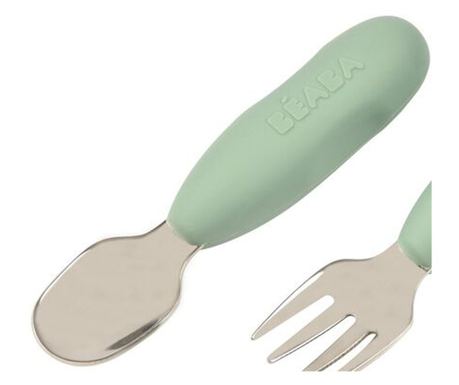 Set tacamuri inox Beaba Sage Green