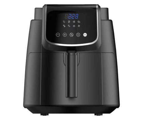 Friteuza cu aer cald Midea MF-CN35C2, 1500W, Digital, 8 programe, 3.5 l, Timer, Negru — imaginea 4
