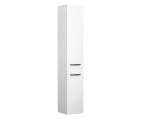 Dulap modern alb, înalt, cu 2 uși, 174 cm