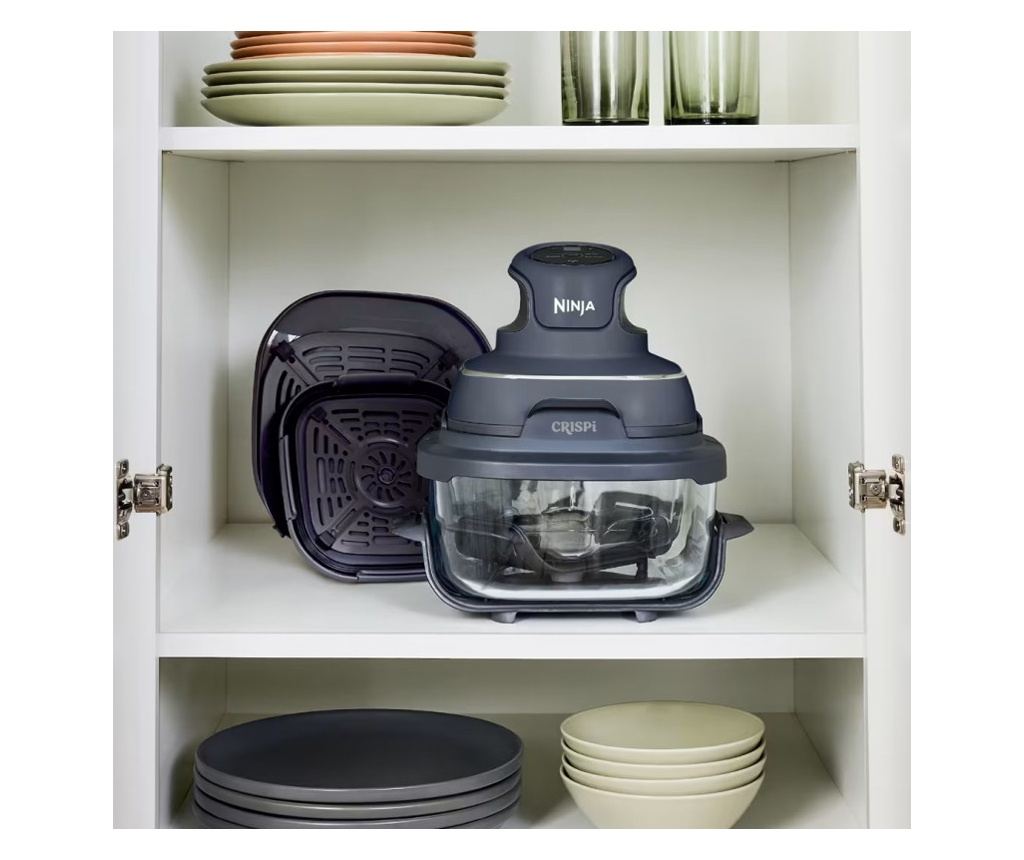 4 az 1-ben Hordozható Air Fryer Ninja CRISPI FN101EUGY, 1700W, 3.8l, 6 Adag, 2 Üveg Tartály, 4 Program, PFAS-mentes - 12