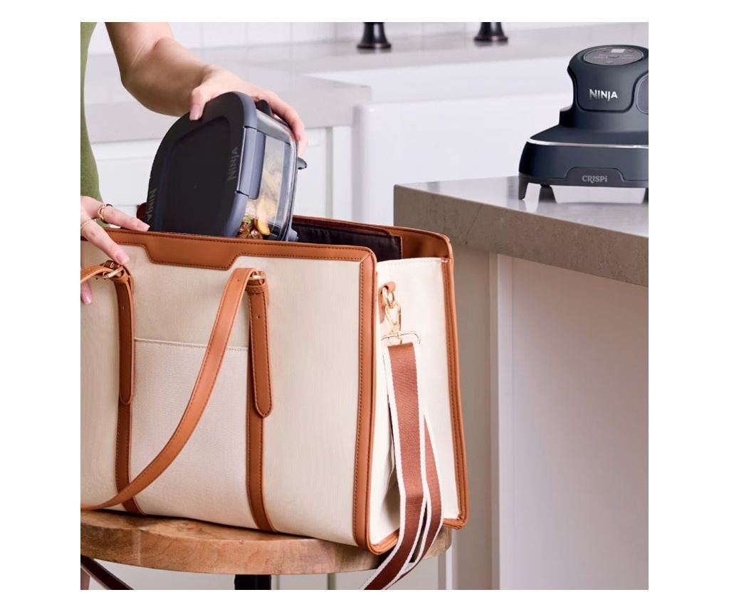 4 az 1-ben Hordozható Air Fryer Ninja CRISPI FN101EUGY, 1700W, 3.8l, 6 Adag, 2 Üveg Tartály, 4 Program, PFAS-mentes - 13