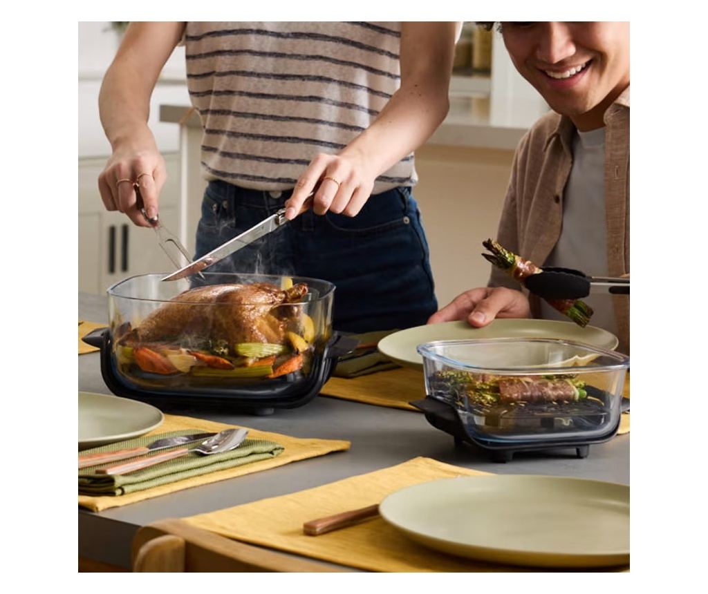 4 az 1-ben Hordozható Air Fryer Ninja CRISPI FN101EUGY, 1700W, 3.8l, 6 Adag, 2 Üveg Tartály, 4 Program, PFAS-mentes - 4