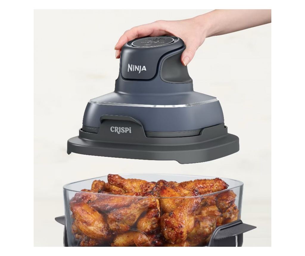 4 az 1-ben Hordozható Air Fryer Ninja CRISPI FN101EUGY, 1700W, 3.8l, 6 Adag, 2 Üveg Tartály, 4 Program, PFAS-mentes - 5