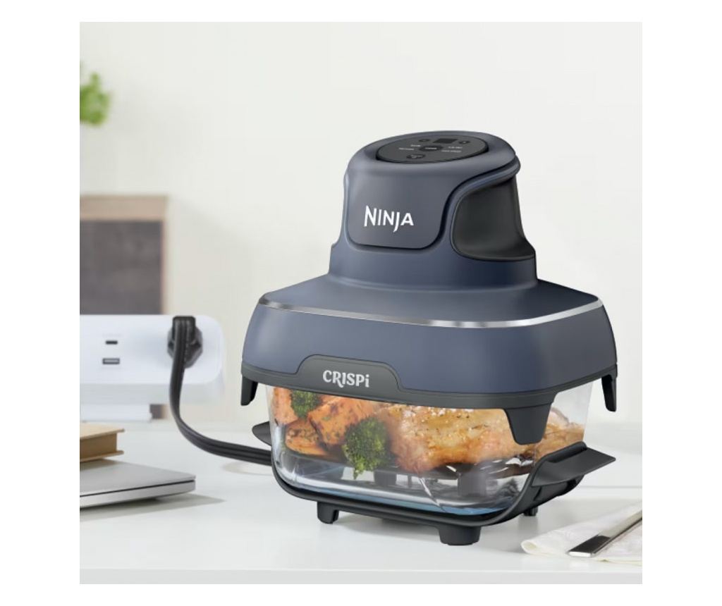 4 az 1-ben Hordozható Air Fryer Ninja CRISPI FN101EUGY, 1700W, 3.8l, 6 Adag, 2 Üveg Tartály, 4 Program, PFAS-mentes - 6