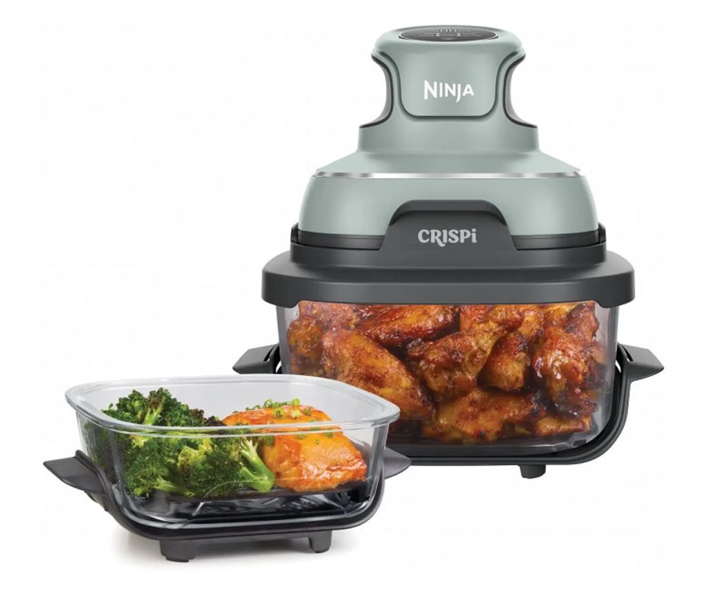 Ninja CRISPi 4 az 1-ben Hordozható Air Fryer, 1700W, 3,8L, 6 Adag, 2 Üvegedény, 4 Program, PFAS-mentes - 6