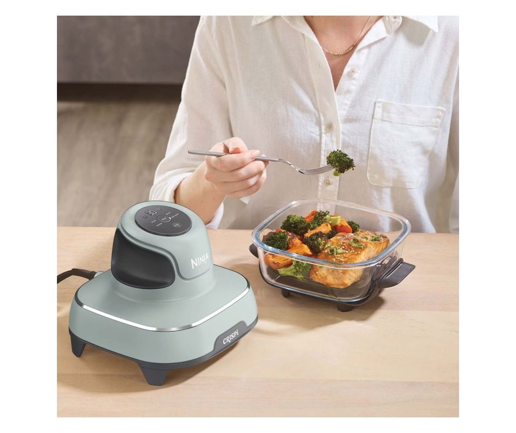 Ninja CRISPi 4 az 1-ben Hordozható Air Fryer, 1700W, 3,8L, 6 Adag, 2 Üvegedény, 4 Program, PFAS-mentes - 12