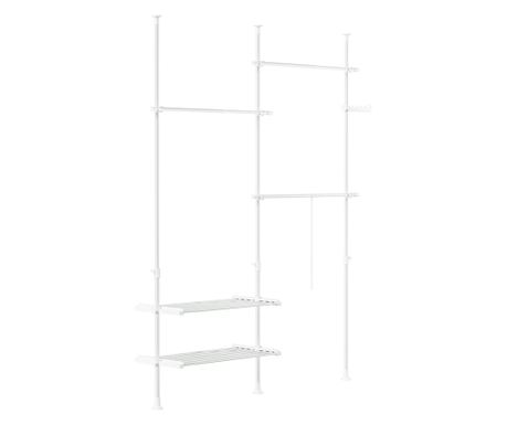 Garderobă metalică SoBuy, culoare albă, 195x42x295 cm, model FRG34-II-W

O soluție ideală pentru organizarea eficientă a spațiul
