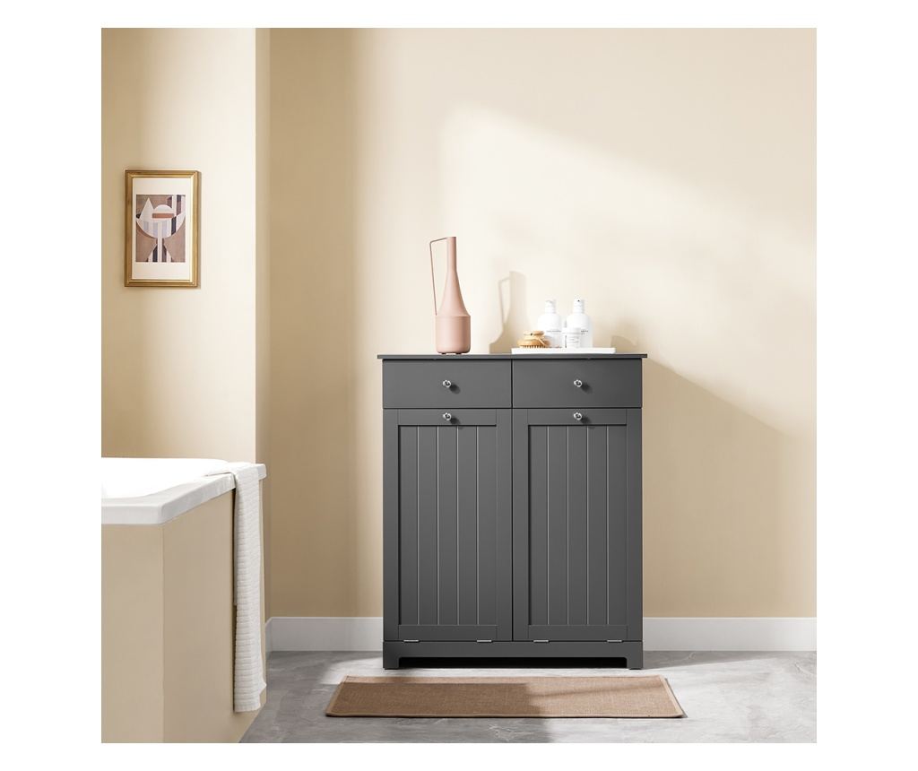 SoBuy Mosodai szekrény, 78x38x90 cm, BZR33-II-DG modell

Tágas és praktikus tárolást biztosít otthonához ez a Mosodai szekrény. - 2