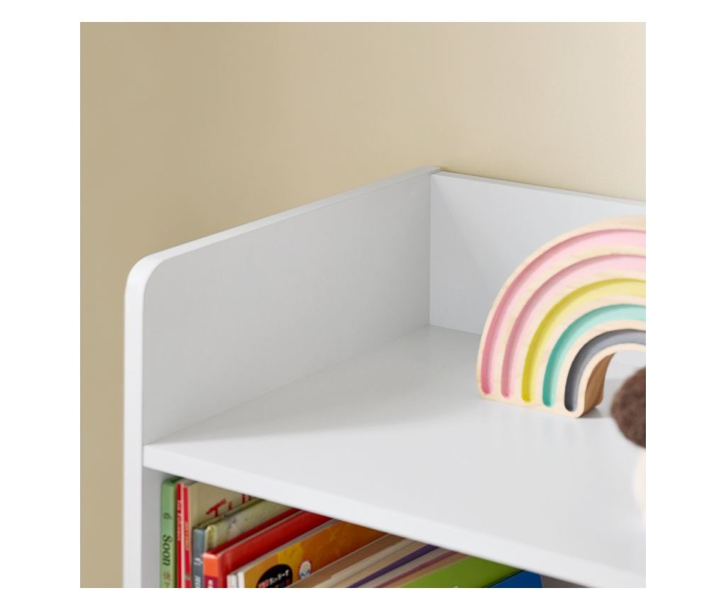 SoBuy KMB55-K-W Gyermekeknek készült Montessori könyvespolc és játékpolc - 5 rekeszes, fehér padlós modell - 80x34x104 cm

Ez a - 9
