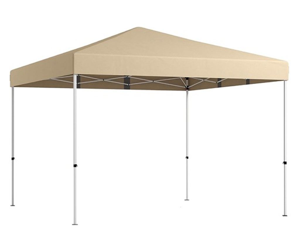 Pavilon hátfallal, zsebekkel 3x3x2,8 m, bézs - 2