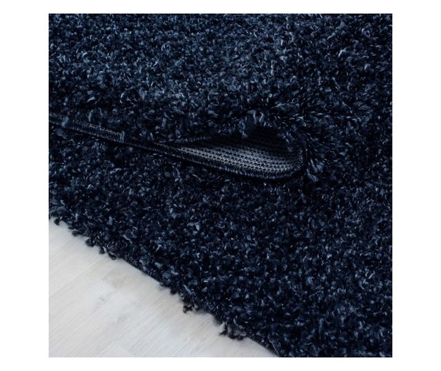 Shaggy Rug, Solid Navy Blue, 60 cm x 110 cm