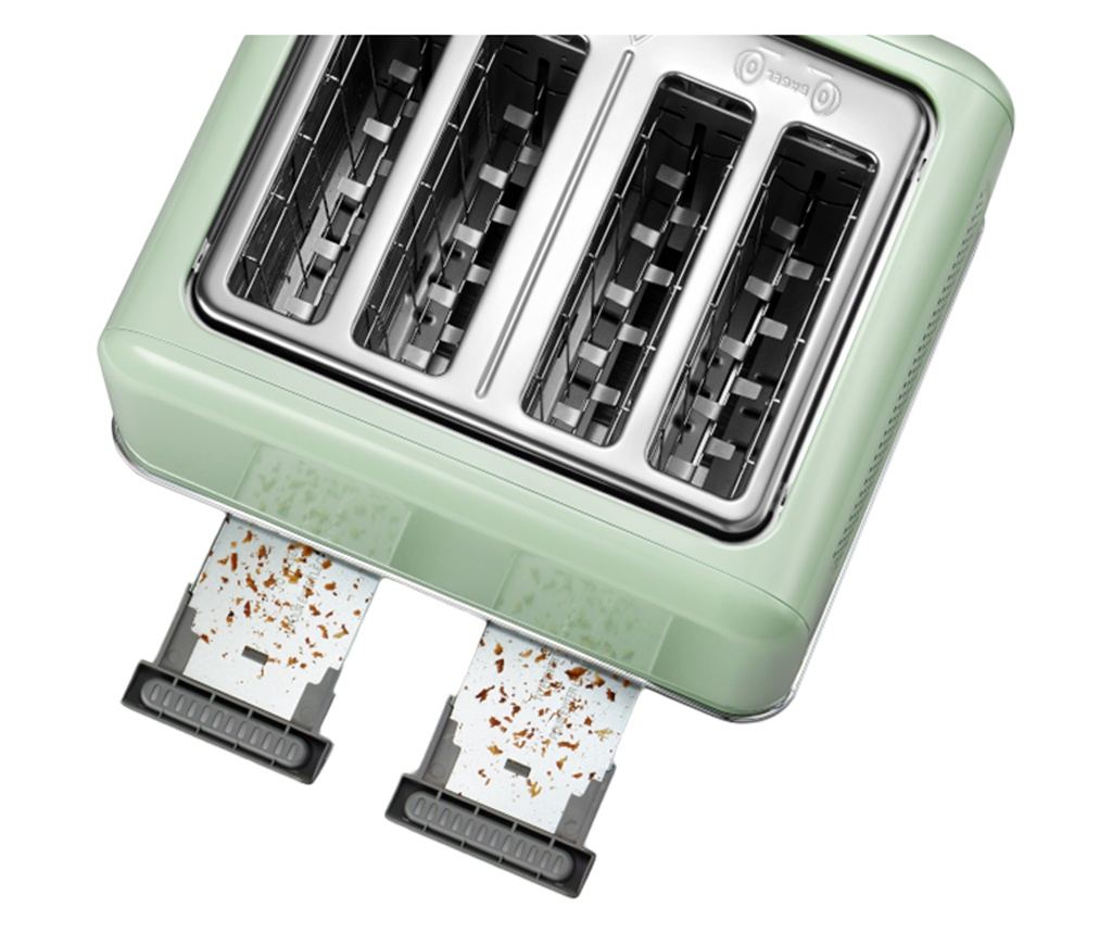 BUYDEEM DT640E 4-szeletes kenyérpirító, 1800W, 7 program, 7 pirítási szint, LED kijelzők, morzsatálca - 5