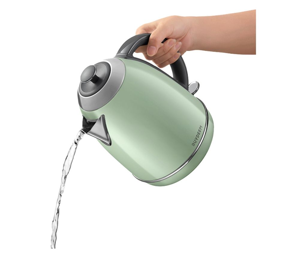 BUYDEEM K640 Elektromos Vízforraló, 2400W, 1.7 L, Szárazforralás elleni védelem, BPA-mentes, LED, Világoszöld - 5