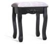 Tükrös fésülködő asztal székkel, Rome több színben-fekete