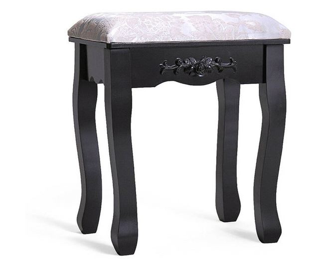 Tükrös fésülködő asztal székkel, Rome több színben-fekete