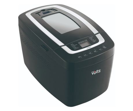 Mașină de făcut pâine Oliver Voltz OV51446B, 800W, 12 programe, afișaj LCD, temporizator, negru
