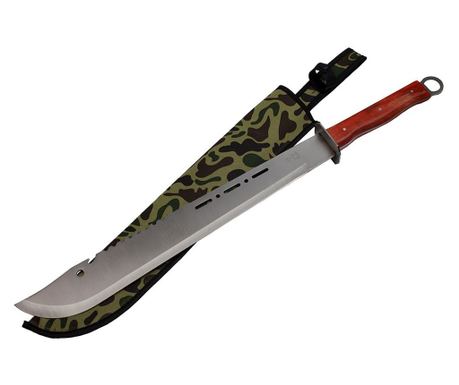 DEPOX® Hunting Sword, Seoul Soul, Stainless Steel, Wooden Handle, 70 cm, Brown