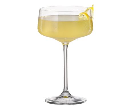 Set 4 pahare cocktail MAISON FORINE Moderna, 430ml, sticla cristalina